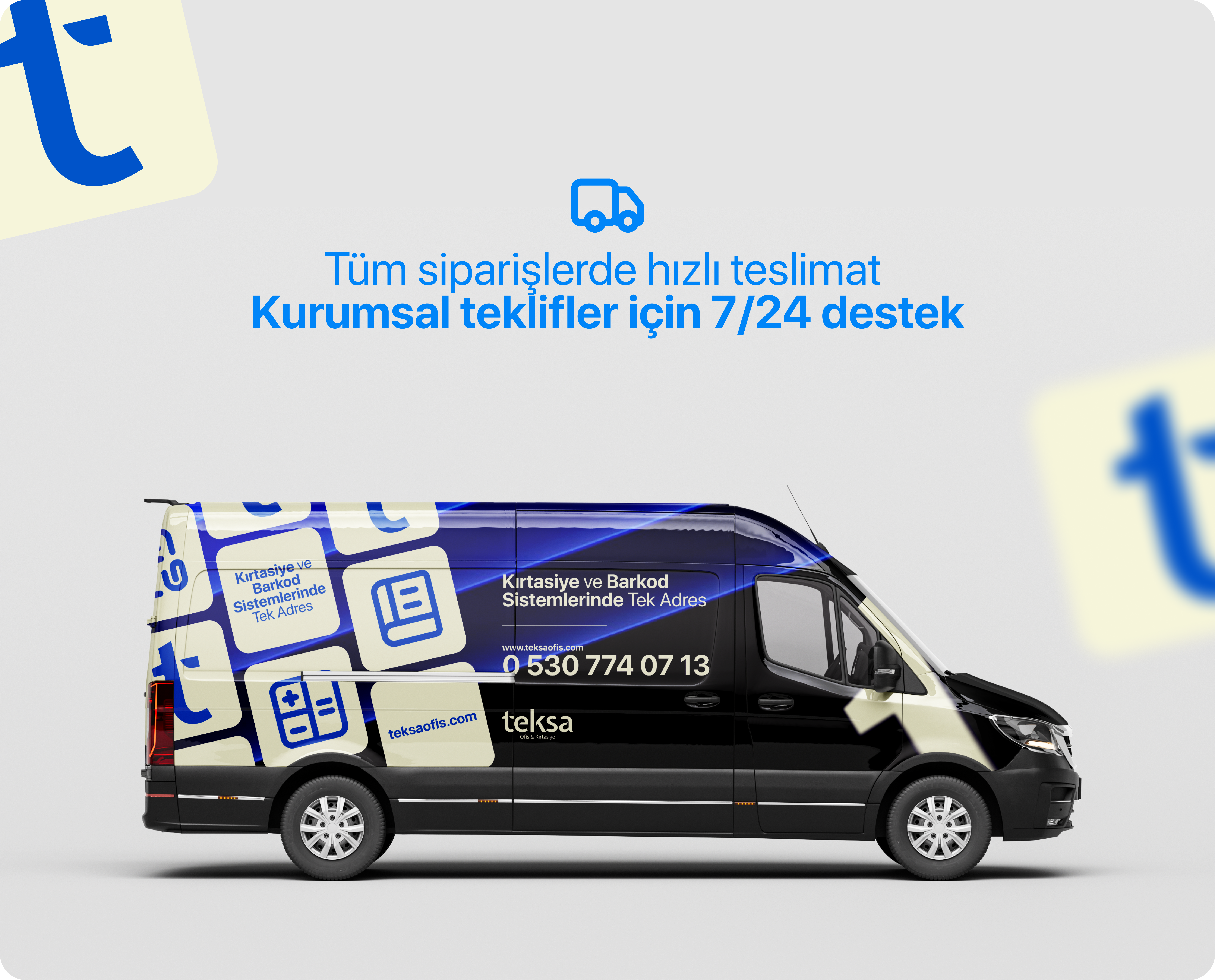 Teksa kurumsal teslimat aracı — Kırtasiye ve Barkod Sistemlerinde Tek Adres